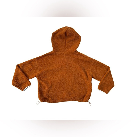 Wild Fable NWT Size Large Rust Sherpa Quarter Zip Cozy Pullover - Picture 2 of 6